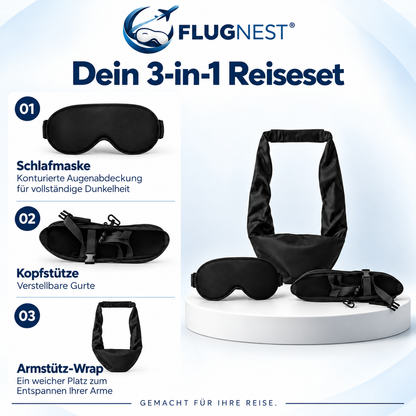 FLUGNEST™ First-Class 3-in-1 Reise-Schlafset